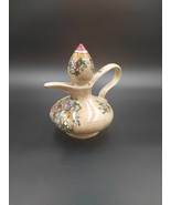 Vintage Baffoni Gubbio Italian Art Pottery PItcher Vase Floral Italy Signed - £33.44 GBP