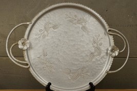 MCM Mid Century Modern Aluminum Metalware Hand Wrought Farberware Servin... - $54.29