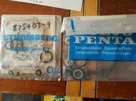 OEM NOS LOT o 2 Volvo Boat Engine Sterndrive Carburetor Repair Kit Gaske... - £11.94 GBP