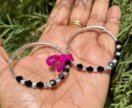 2 Pc 999 Silver Evil Eye Protection Bangle Nazariya Kids Infants 8.1 gm ... - $58.91