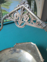 ANTIQUE BRIDAL BASKET REED AND BARTON SILVERPLATE BOAT 10 X 14 X 9&quot;   - $123.75
