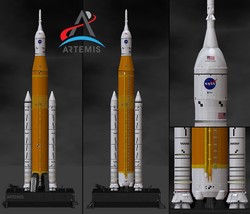 Space Launch System (SLS) Artemis I with platform File STL-OBJ for 3D Printer - £2.28 GBP