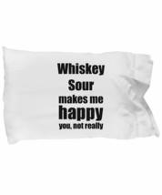 Whiskey Sour Cocktail Pillowcase Lover Fan Funny Gift Idea for Friend Alcohol Mi - $21.75