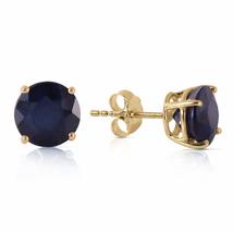 Galaxy Gold GG 14K Yellow Gold Sapphire Stud Earrings - £329.40 GBP