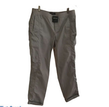 NWT Eddie Bauer women&#39;s Live Your Adventure Pants /Capri Light Gray Sz 20 - £23.98 GBP