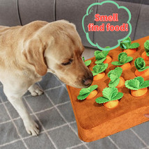 Pet Dog Toys Carrot Plush Toy Vegetable Chew Toy For Dogs Snuffle Mat For Dogs C - £8.53 GBP+