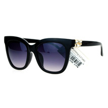 Designer Fashion Womens Sunglasses Rhinestone Accent Square Frame UV 400 - £14.47 GBP