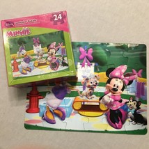 Disney Minnie Mouse &amp; Daisy Duck Lenticular Jigsaw Puzzle 24 Pieces Girls Toy  - £8.70 GBP