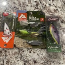 Fishing Lot Of 5 Cotton Cordell  Shad, Ozark Trail Lure And Spoon &amp; Spinner Set - £11.28 GBP