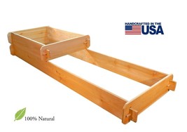 Timberlane Gardens Deep Narrow Raised Cedar Garden Bed Kit Vegetable Planter Usa - £104.92 GBP