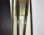 VINTAGE ASTRAMATIC PEN &amp; MECHANICAL PENCIL GIFT SET SILVRT/GOLD TONE IN BOX - £9.50 GBP