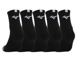 Mizuno Performance Dual Cushion Mid Crew Socks 5pcs Sportswear Casual So... - £23.66 GBP