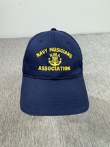 US Navy Musician Association Hat Cap Strap Back Blue NMA Veteran Music M... - $24.74