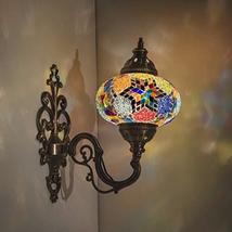 (31 Models) Handmade Wall Lamp Mosaic Shade, 2019 Stunning 16.5&quot; Height - 7&quot; Glo - £53.77 GBP