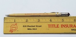 #2 Advertising Glencoe Distillery Adgif 4-47 Fern Brook Vtg Mechanical Pencil A1 - £11.15 GBP