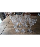 Set of 6 Gorham Crystal 8.5&quot; Water Goblet / Wine Glass NEVER USED w Tags - £70.06 GBP