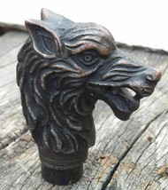 Antique Black Solid Dragon Head Walking Stick Vintage For Wooden Cane Handle - £11.85 GBP