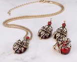 Tal flower jewelry sets antique gold vintage ring earring pendant necklace wedding thumb155 crop