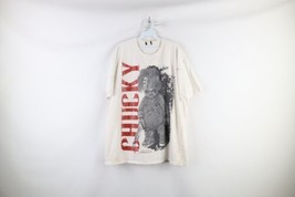 Vintage 90s Mens XL Distressed Bride of Chucky Movie Halloween T-Shirt White - £151.13 GBP