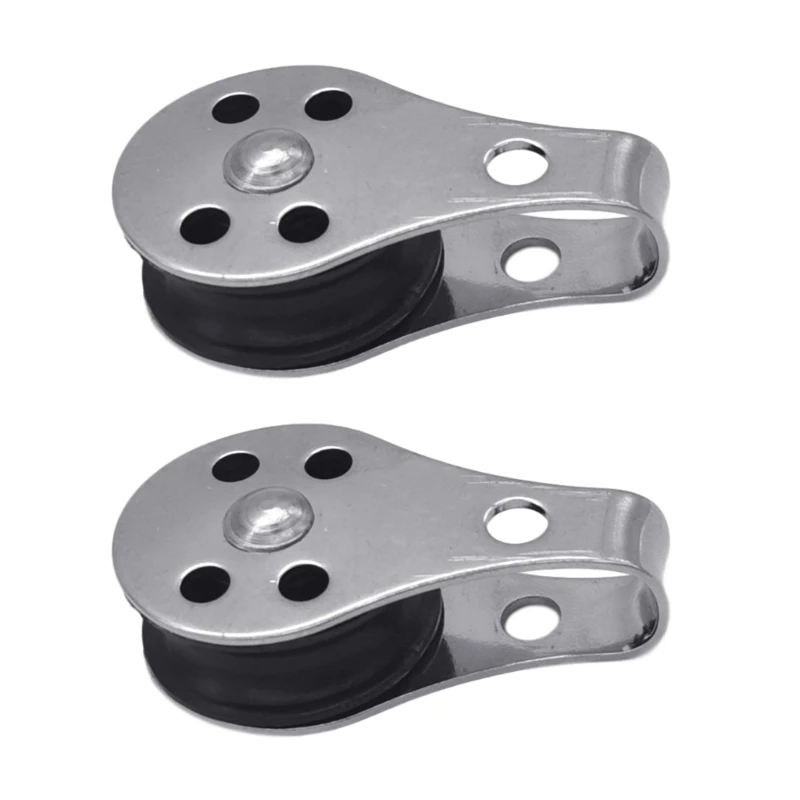 2Pcs 316 Stainless Steel Single Pulley Heavy Duty Cable Wire Rope Roller... - $1,572.46 MXN
