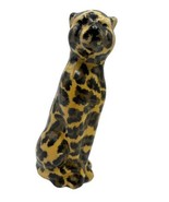 La Vie Safari Patchwork Ceramic Animal Print Big Cat Figurine Cheetah 8”... - £15.71 GBP