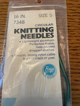 Boye Aluminum Circular Knitting Needles 16&quot; US 7 - $4.00