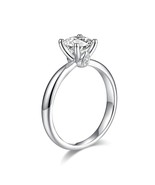 1 Carat Moissanite Diamond Ring Wedding Engagement 925 Sterling Silver M... - $479.17 CAD