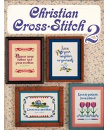 Christian Cross Stitch 2 Inspirational Sampler Praise The Lord 10 Patter... - $12.99