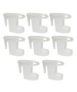 Lot of 8 Toilet Bowl Mop Caddy Super Plastic White Mop Holder Caddy  Mop... - $69.27 CAD