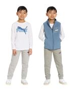 Puma Boys Girls Vest T-Shirt Jogger Blue Multicolor 3-Piece Set Elastic ... - €39,41 EUR