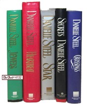 Lot of 5 Danielle Steel Books Jewels, Star, Heartbeat, Secrets, Crossings - £22.53 GBP