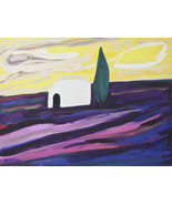 &quot;Amarillo Cielo &quot;Por Amos Yaskil Firmado Único Acuarela sobre Papel 50.8... - €2.090,96 EUR