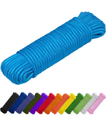 TECEUM Rope – 90 Feet X 1/4 Inch (7Mm) – Sky Blue – Laundry Drying Line ... - $10.57