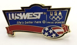 USWEST - Life&#39;s Better Here  USA Olympic Lapel/Hat Pin Badge - $13.00
