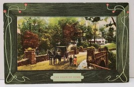 The Country Home, Picturesque Framed Scene Postcard A11 - $4.95