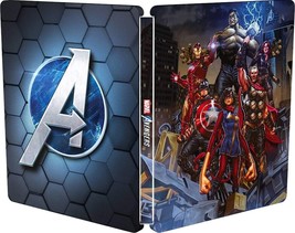 Sealed Brand New Official SONY Limited Edition Marvel s Avengers Steelbook With - £15.78 GBP