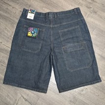 NOS Vintage Y2K No Boundaries Baggy Denim Jean Shorts Streetwear Mens Size 42   - £27.37 GBP