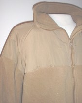 US Army fleece &quot;shirt&quot; liner for Goretex parka, coyote brown X-Lg Peckha... - £47.54 GBP