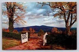 Piedmont Valley Monticello Thomas Jefferson home Postcard VTG UNP Virginia - £4.57 GBP