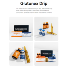 NEW] 5 full set Glutanex 1200mg Glutathione Lipoticin 300mg Asconex 10g Vitamin  - £1,199.03 GBP