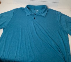 Adidas Climalite Blue Polo Short Sleeve Athletic Activewear Shirt Mens XL - £19.97 GBP