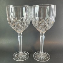 Set of 2 Waterford Marquis BROOKSIDE 8 5/8&quot; Wine Water GOBLETS Glasses - $43.44
