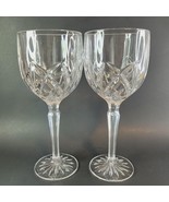Set of 2 Waterford Marquis BROOKSIDE 8 5/8&quot; Wine Water GOBLETS Glasses - £34.17 GBP