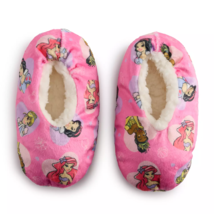 NEW Girls Disney Princess Babba Slippers pink sz 3/4T w/ Ariel Belle Cin... - $12.34 CAD