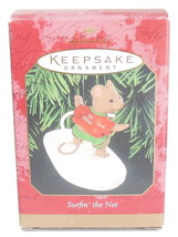 Hallmark Christmas Tree Ornament Mouse Surfin&#39; The Net QX6607 - $14.50