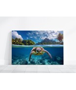 Sea Turtle Photo, Hawaiian Islands Art, Turtle Swimming in Ocean HD Phot... - £19.55 GBP+