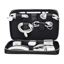 Elegant Handmade Leather Cable Travel Organizer - $82.95