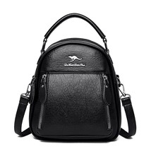 Mini Leather BackpaFor Women Multifunction Travel Backpack Kangaroo BackpaSac A  - £37.02 GBP