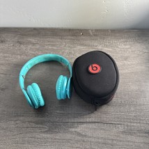 Beats by Dr. Dre Solo HD Aqua Green Teal Wired Headphones With Case NO CORD - $15.19
