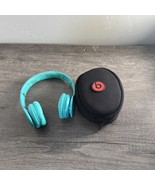 Beats by Dr. Dre Solo HD Aqua Green Teal Wired Headphones With Case NO CORD - $20.77 CAD